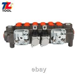 6 Spool Hydraulic Backhoe Directional Control Valve 21 GPM l With 2 Joysticks