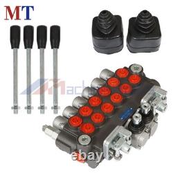 6 Spool Hydraulic Backhoe Directional Control Valve With 2 Joysticks 11 GPM