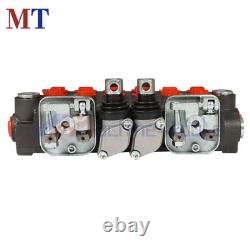6 Spool Hydraulic Backhoe Directional Control Valve With 2 Joysticks 11 GPM