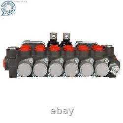 6 Spool Hydraulic Backhoe Directional Control Valve with 2 Joysticks, 11 GPM