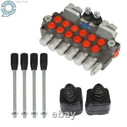 6 Spool Hydraulic Backhoe Directional Control Valve with 2 Joysticks, 11GPM
