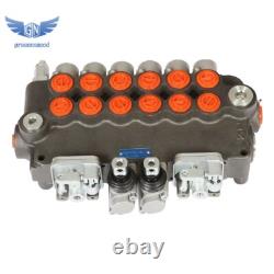 6 Spool Hydraulic Backhoe Directional Control Valve with 2 Joysticks, 21 GPM