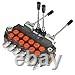 6 Spool Hydraulic Backhoe Directional Control Valve with 2 Joysticks 21 GPM