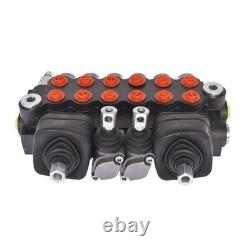 6 Spool Hydraulic Backhoe Directional Control Valve with 2 Joysticks 21 GPM