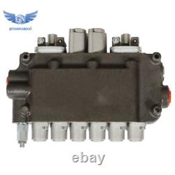 6 Spool Hydraulic Backhoe Directional Control Valve with 2 Joysticks, 21 GPM
