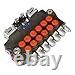 6 Spool Hydraulic Backhoe Directional Control Valve with 2 Joysticks 21 GPM