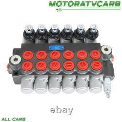 6 Spool Hydraulic Directional Control Valve 11GPM 3600PSI Adjustable+conversion