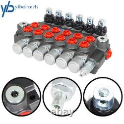 6 Spool Hydraulic Directional Control Valve 11GPM Adjustable 3600PSI+conversion