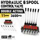 6 Spool Hydraulic Directional Control Valve 11gpm Motors 4300psi 40l/min Adjust