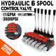 6 Spool Hydraulic Directional Control Valve 11gpm 6p40, Double Acting Cylinder