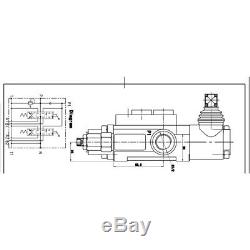 6 Spool Hydraulic Directional Control Valve 11gpm 6P40, Double Acting Cylinder