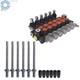 6 Spool Hydraulic Directional Control Valve 11gpm Adjustable Relief Valve
