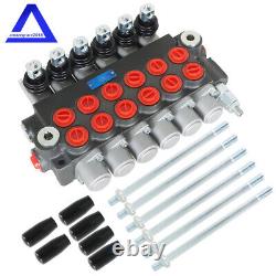 6 Spool Hydraulic Directional Control Valve 11gpm Adjustable Relief Valve