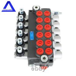 6 Spool Hydraulic Directional Control Valve 11gpm Adjustable Relief Valve