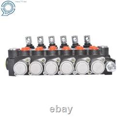 6 Spool Hydraulic Directional Control Valve 11gpm Adjustable Relief Valve