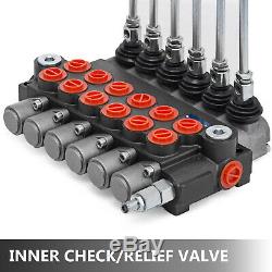 Hydraulic Directional Control Valves,6 Spool Hydraulic Directional Control Valve Double Acting Cylinder Spool 11gpm 