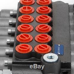 6 Spool Hydraulic Directional Control Valve 11gpm Double Acting Cylinder Spool