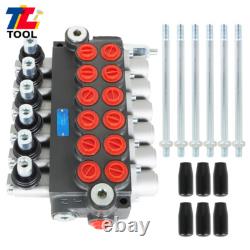 6 Spool Hydraulic Directional Control Valve Adjustable 3600PSI 11GPM