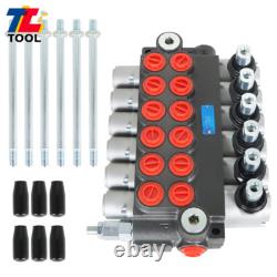 6 Spool Hydraulic Directional Control Valve Adjustable 3600PSI 11GPM
