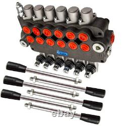 6 Spool Hydraulic Directional Control Valve Double Acting Cylinder 80l/min 21GPM