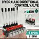 6 Spool Monoblock Hydraulic Directional Control Valve Adjustable Pressure 11 Gpm