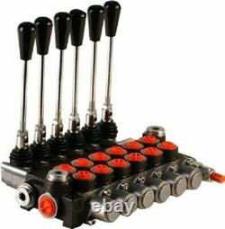 6 spool hydraulic directional control valve 21gpm, double acting cylinder spool