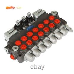 7 Spool 11 gpm Hydraulic Directional Control Valve, 40L, 2 Joystick, BSPP Interface