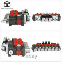 7 Spool 11GPM Hydraulic Directional Control Valve 2JOYSTICK 40L BSPP Port