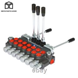 7 Spool 11GPM Hydraulic Directional Control Valve 2JOYSTICK 40L BSPP Port