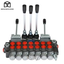 7 Spool 11GPM Hydraulic Directional Control Valve 2JOYSTICK 40L BSPP Port