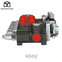 7 Spool 11GPM Hydraulic Directional Control Valve 2JOYSTICK 40L BSPP Port