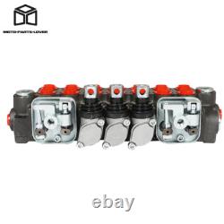 7 Spool 11GPM Hydraulic Directional Control Valve 2JOYSTICK 40L BSPP Port