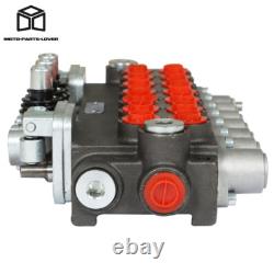 7 Spool 11GPM Hydraulic Directional Control Valve 2JOYSTICK 40L BSPP Port