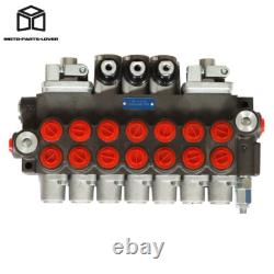 7 Spool 11GPM Hydraulic Directional Control Valve 2JOYSTICK 40L BSPP Port