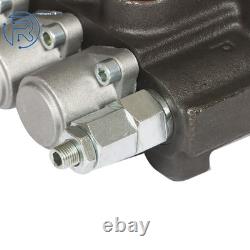 7 Spool 11GPM Hydraulic Directional Control Valve 2JOYSTICK 40L BSPP Port NEW