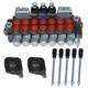 7 Spool 11gpm Hydraulic Directional Control Valve Bspp Port With 2 Joystick