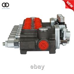 7 Spool 11GPM Hydraulic Directional Control Valve BSPP Port With 2 Joystick