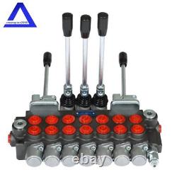 7 Spool 11GPM Hydraulic Directional Control Valve With 2 Joystick BSPP Port