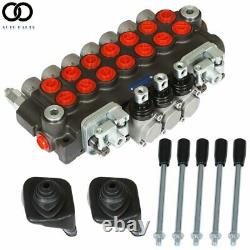 7 Spool 11GPM Hydraulic Directional Control Valve With 2 Joystick BSPP Port