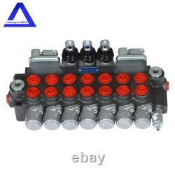 7 Spool 11GPM Hydraulic Directional Control Valve With 2 Joystick BSPP Port