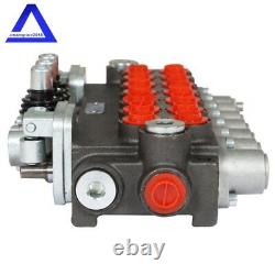 7 Spool 11GPM Hydraulic Directional Control Valve With 2 Joystick BSPP Port