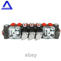7 Spool 11GPM Hydraulic Directional Control Valve With 2 Joystick BSPP Port