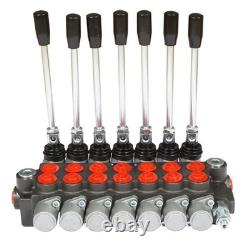7 Spool 13GPM Hydraulic Directional Control Valve 3600PSI + Conversion Plug