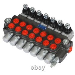 7 Spool 13GPM Hydraulic Directional Control Valve 3600PSI + Conversion Plug