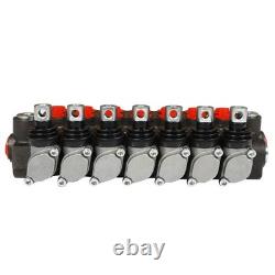 7 Spool 13GPM Hydraulic Directional Control Valve 3600PSI + Conversion Plug