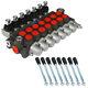 7 Spool 13gpm Hydraulic Directional Control Valve Double Acting Sae