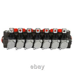 7 Spool 13Gpm Hydraulic Directional Control Valve Double Acting SAE