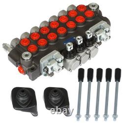7 Spool Hydraulic Directional Control Valve 11GPM, 40L, BSPP Interface