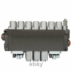 7 Spool Hydraulic Directional Control Valve 11GPM, 40L, BSPP Interface