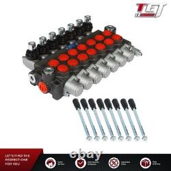 7 Spool Hydraulic Directional Control Valve 13 GPM, 3600 PSI, SAE Interface